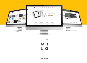 Milo Business Website Template PSD