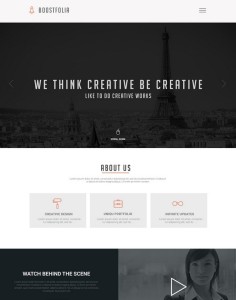 Boostfolia Onepage Website Template PSD