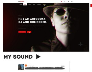 CVSound - Musical PSD Web Template