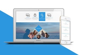 BlueSide Cross-platform Web Template PSD