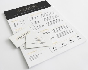 Clean & Modern Resume Mockup Template PSD