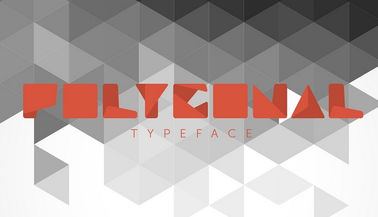 Polygonal Typeface