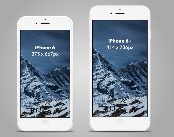 iPhone 6 6 Plus Mockups For Sketch