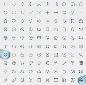 100 Ink Icons (AI+PSD)