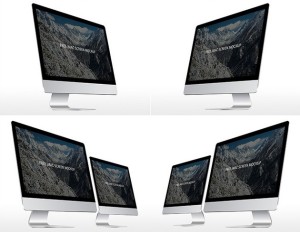 16 iMac Screen 5k Mockups PSD