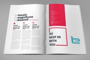 Magazine & Brochure Print Template PSD