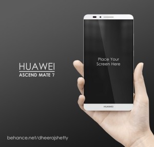 Huawei Ascend Mate 7 Mockups