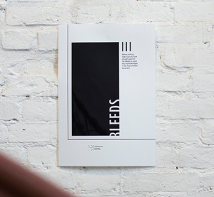 Black and White Wall Poster Mockup PSD