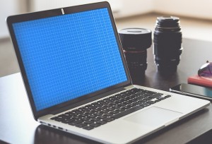 Photo Realistic Macbook Mockup PSD