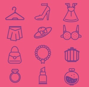 24 Fashion & Boutique Icons Vector