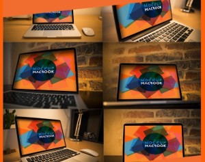 6 Photorealistic Macbook Mockups