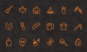 18 Lovely Halloween Icons Vector