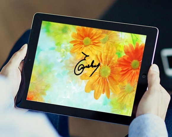 iPad In Hands Template PSD