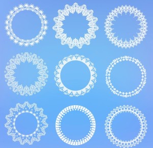 Lace Circles Pack Vector