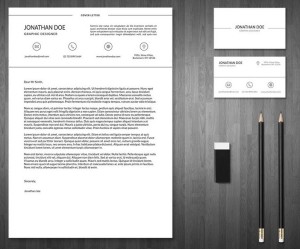 3-Piece Resume & Business Card Templates PSD