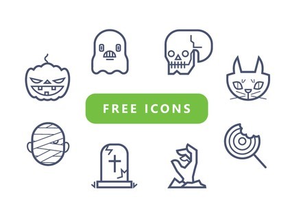 Cute Halloween Icon Pack Vector