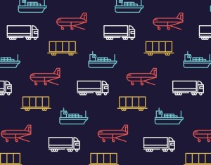 Logistics Icon Set Vector