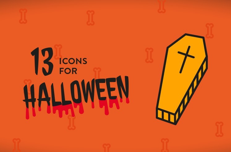 13 Vector Halloween Icons (AI, EPS, SVG, PNG)