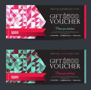 2 Creative Gift Certificates Vector