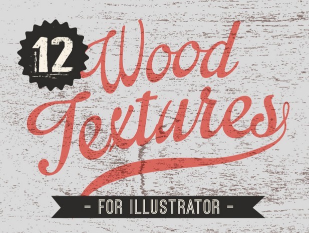 12 Wood Textures Vector