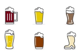 6 Vector Beer Icons