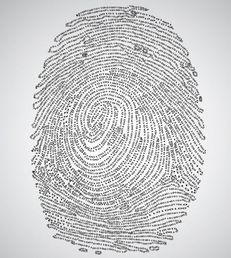 Digital Finger Print Vector