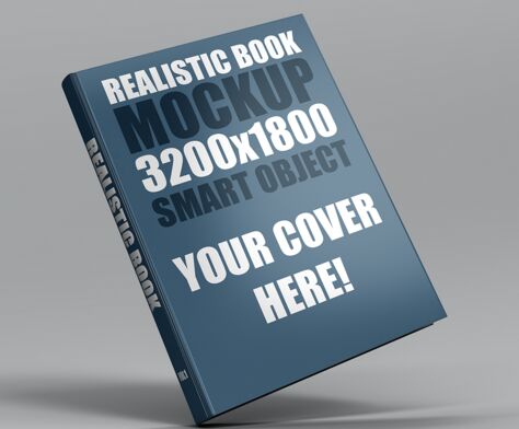 Realistic Book Mockup PSD