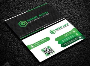 Creative Dark Green Business Card Mock-ups PSD