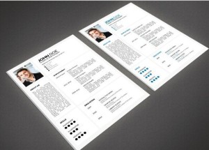 Minimal Resume Templates PSD (2 Colors)