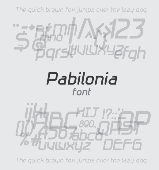 Pabilonia Font