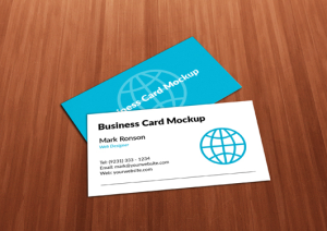 Blue & White Business Card Templates PSD