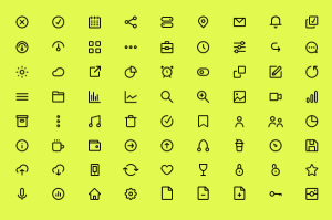 72 Minimal UI Icons