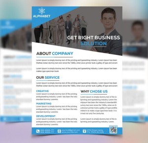 3 Corporate Business Flyer Templates PSD