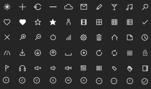 60 Outline UI Icons Vector