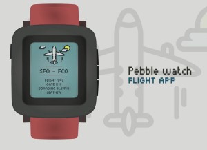 Flat Pebble Watch Vector Mockup