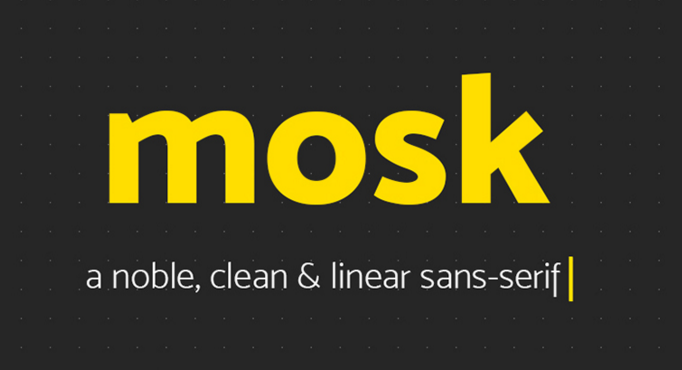 Mosk Typeface