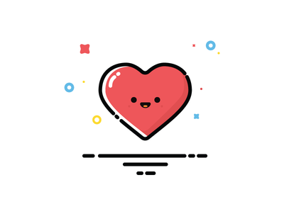 Lovely Cartoon Heart Vector