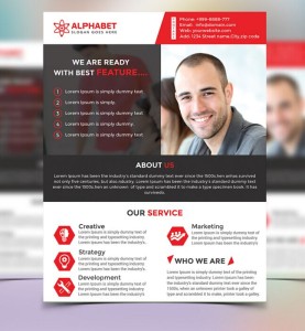 Fully Editable Corporate Business Flyer PSD Template