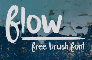 Flow Brush Font