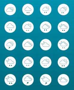 24+ Weather Line Icons Vector