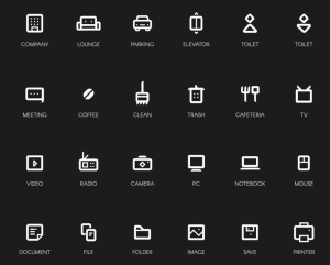 50 Rounded Company Line Icons Vector