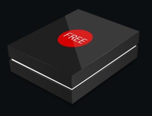 Sleek Black Box Mockup PSD