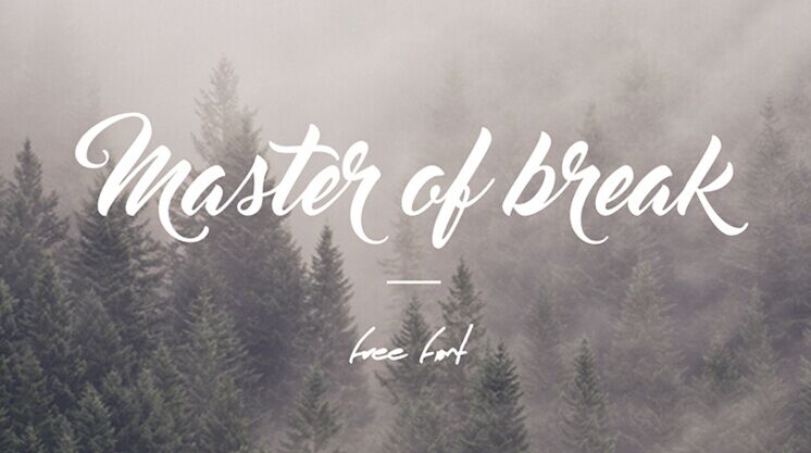 Master of Break Handdrawn Font