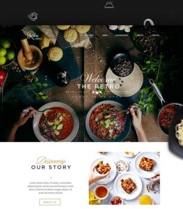 Retro Restaurant & Food Landing Page Template