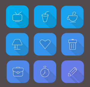 18+ Material line Icons Vector