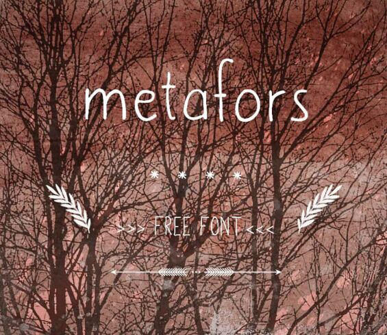 metafors Handdrawn Font