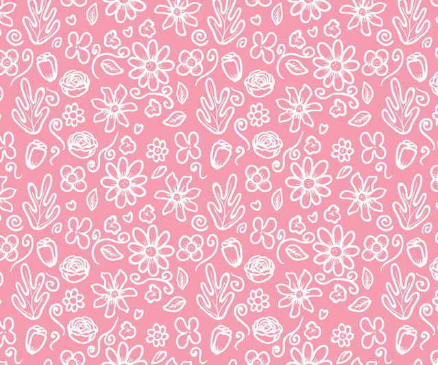 Free Seamless Pink Flower Pattern Vector - TitanUI