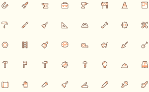 40 Tool Icons (PNG+SVG+Vector)