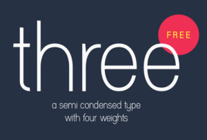 THREE Typeface