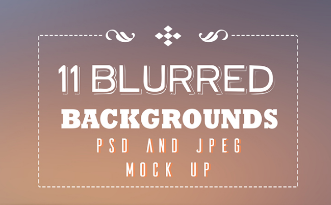 11 Blurred Backgrounds Pack (PSD+JPG)